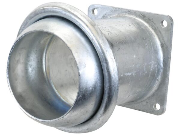 Kobling m/flange og lukkebeslag - Han 6'' (150mm) x (150mm) (galvaniseret)