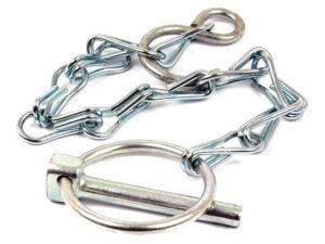 Rund Ringsplit m/kæde og krog, Stift Ø6mm