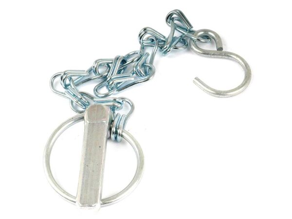 Rund Ringsplit m/kæde og krog, Stift Ø11mm