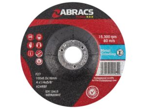 Slibeskive (metal) 100mm x 6mm x 16mm A24RBF