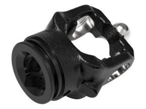PTO Gaffel (vidvinkel)(profilrør) (Krydsmål: 32 x 76 & 27 x 94mm) Rør: Citron, Størrelse: 57.5 x 48 x 3.6mm, Ref: 2aG.