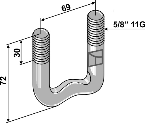 Spændebøjle 5/8'' 11G