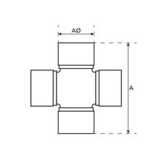 Weasler PTO Kryds - 41 x 108mm (Basic Drift)