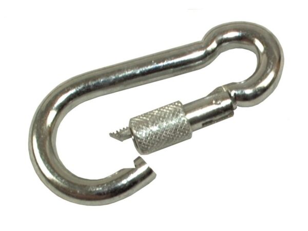 Karbinhage m/lås, Krog Ø mm10mm x 100mm