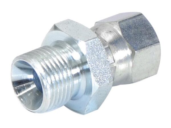 Hydraulikadapter 3/8'' BSP Han x 9/16'' JIC Drejelig hun