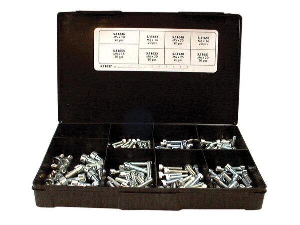 Umbrachobolt, Størrelse: M5 - 8x10 - 30mm (DIN 912)