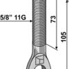 Øje bolt 5/8'' 11G