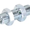 Hydraulikadapter 1/4'' BSP Han x 1/4'' BSP Schott med Kontramøtrik