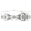 Sparex PTO Aksel (EUCV), (Lz) Længde: 1010mm, 1 3/8'' x 6 Spline 80° W.A. Slide Lock til 1 3/8'' x 6 Spline Q.R.