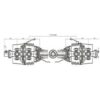 Sparex PTO Aksel (EUCV), (Lz) Længde: 1010mm, 1 3/8'' x 6 Spline 80° W.A. Slide Lock til 1 3/8 x 6 80° Vidvinkel