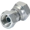 Hydraulikadapter 3/8'' BSP Drejelig hun x M18 x 1.50 Millimeter Drejelig hun