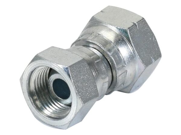 Hydraulikadapter 3/8'' BSP Drejelig hun x M18 x 1.50 Millimeter Drejelig hun