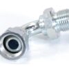 Hydraulikadapter 3/8'' BSP Han x 3/8'' BSP Drejelig hun 90° Bøjning