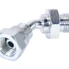 Hydraulikadapter 1/4'' BSP Han x 1/4'' BSP Drejelig hun 135° Bøjning