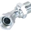Hydraulikadapter 3/4'' BSP Han x 3/4'' BSP Drejelig hun 135° Bøjning