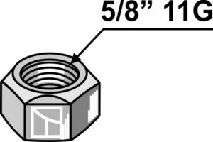 Låsemøtrik 5/8'' 11G