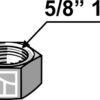 Møtrik 5/8'' 11G
