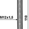 Skrue M12x1,5 - galvaniseret - 8.8