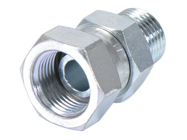 Hydraulikadapter 1/4'' BSP Han x 1/2'' BSP Drejelig hun
