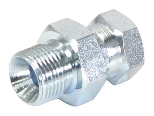 Hydraulikadapter 1/2'' BSP Han x 1/4'' BSP Drejelig hun