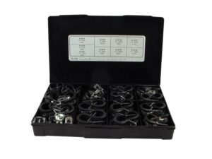Clamp m/gummi, ID: Ø5 - 19mm
