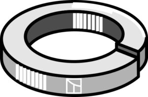 1220-25 Fjederskive Ø32x5xØ19