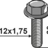 Bolt m. krave M12x1,75x30 - 10.9