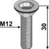 Umbracobolt M12x1,75x30 - 8.8 u. møtrik