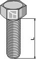 Bolt M12x1,75x30 u. møtrik - galvaniseret