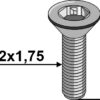 Bolt M12x1,75x35 - 10.9 ISO10642 galvanized