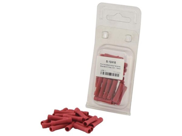 Kabelsko (samler), Standard Grip, 4.0mm, Rød (0.5 - 1.5mm) (Agripak 25 stk.)