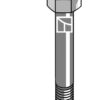 Springbolt M12x1,75x65 - 10.9 u. møtrik