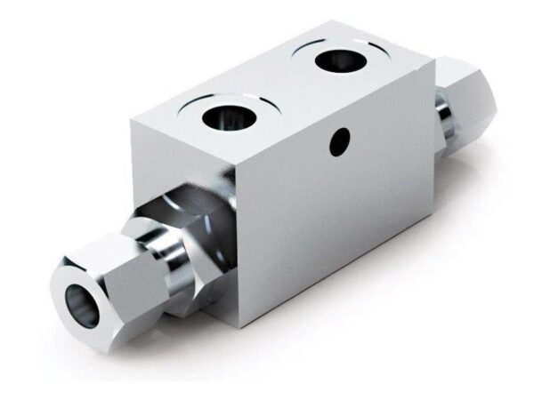 12721_pic1 MARCHESINI Overcenterventil dobbelt pilotstyret 3/8'' BSP (30 L/min Flowhastighed)