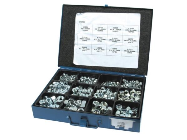 Låsemøtrik, Størrelse: M6 - 16x1.00 - 2.00mm (DIN 934/985) Metric Coarse