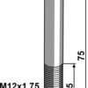 Bolt M12x1,75x75 u. møtrik