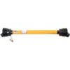 GARDLOC PTO Aksel - (Lz) Længde: 1010mm, 1 3/8'' x 6 Spline Q.R. til 1 3/8 x 6 Springbolt