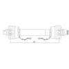GARDLOC PTO Aksel - (Lz) Længde: 1010mm, 1 3/8'' x 6 Spline Q.R. til 1 3/8'' x 6 Friløbskobling