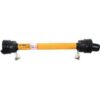 GARDLOC PTO Aksel - (Lz) Længde: 1010mm, 1 3/8'' x 6 Spline Q.R. til 1 3/8 x 6 Spline Ratchet Clutch