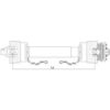 GARDLOC PTO Aksel - (Lz) Længde: 1010mm, 1 3/8'' x 6 Spline Q.R. til 1 3/8 x 6 Friktionsskive