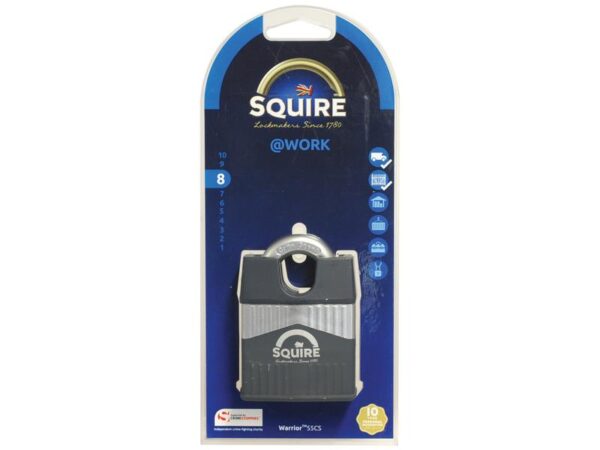 Squire 55CS Hængelås m/kodelås , Bredde (mm): 55mm (Sikkerhedsklasse: 8)