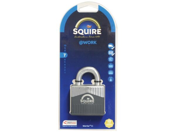 Squire 55 Hængelås m/kodelås , Bredde (mm): 55mm (Sikkerhedsklasse: 8)