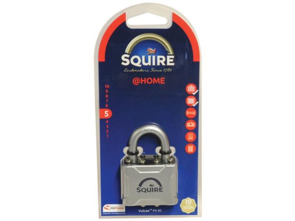 Squire P4 40 Hængelås Vulcan, Bredde (mm): 44mm (Sikkerhedsklasse: 5)