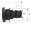 Knivboltsæt- M12x24mm - Passer til Pottinger Passer til: 119013