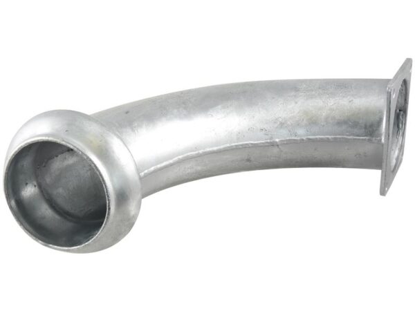 Bøjning 90° m/flange og lukkebeslag - Han 6'' (159mm) x (150mm) (galvaniseret)