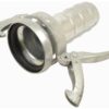 Kobling m/slangestuds og lukkebeslag - Hun 3'' (89mm) x3 1/2'' (89mm) (galvaniseret)