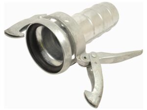 136642_pic1 Kobling m/slangestuds og lukkebeslag - Hun 8'' (216mm) x8'' (200mm) (galvaniseret)