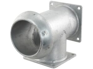 136643_pic1 T-stykke m/flange og kobling - Han 6'' (159mm) (galvaniseret)