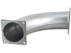 Bøjning 90° m/dobbelt flange 6'' (150mm) (galvaniseret)