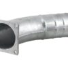 Bøjning 45° m/flange 6'' (150mm) x (150mm) (galvaniseret)
