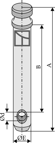 Bolt Ø22 for liftarm Cat. I